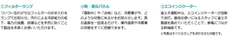 ホシザキ業務用横型冷蔵庫商品説明