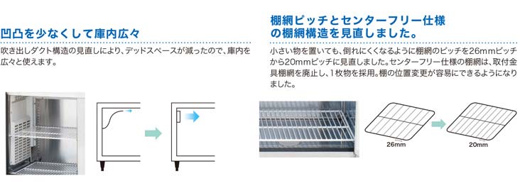 業務用冷蔵庫商品説明